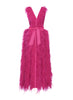 IRINA GOWN CARMINE ROSE ORGANZA