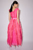 IRINA GOWN CARMINE ROSE ORGANZA