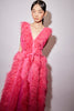 IRINA GOWN CARMINE ROSE ORGANZA