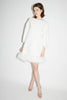 POPPY DRESS WHITE CREPE