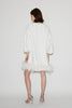 POPPY DRESS WHITE CREPE