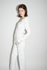 MILES TROUSERS WHITE EMBELLISHED CREPE