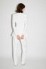 MILES TROUSERS WHITE EMBELLISHED CREPE