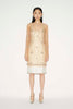 LILAH DRESS CHAMPAGNE EMBELLISHED ORGANZA