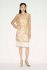 LILAH DRESS CHAMPAGNE EMBELLISHED ORGANZA