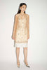 LILAH DRESS CHAMPAGNE EMBELLISHED ORGANZA