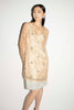 LILAH DRESS CHAMPAGNE EMBELLISHED ORGANZA