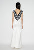 YVONNE GOWN WHITE EMBELLISHED LACE AND SATIN