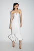 CANDRA DRESS WHITE TAFETTA
