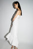 CANDRA DRESS WHITE TAFETTA