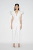 FRANCESCA TROUSERS WHITE CREPE