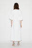 JOELLE DRESS PURE WHITE EMBELLISHED CREPE
