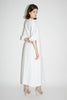 JOELLE DRESS PURE WHITE EMBELLISHED CREPE