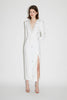 AURORE DRESS PURE WHITE EMBELLISHED CREPE