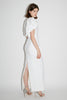 ADELAIDE GOWN WHITE EMBELLISHED CREPE