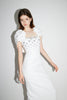 ADELAIDE GOWN WHITE EMBELLISHED CREPE