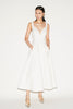 BRIDGET DRESS WHITE SCUBA