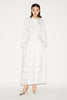 AVERY SKIRT WHITE EMBELLISHED FAILLE