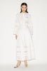 AVERY SKIRT WHITE EMBELLISHED FAILLE