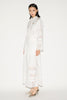 AVERY SKIRT WHITE EMBELLISHED FAILLE