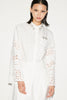 LOGAN SHIRT WHITE EMBELLISHED FAILLE