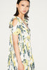 BEATA GOWN YELLOW FLORAL PRINTED CHIFFON