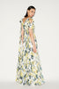 BEATA GOWN YELLOW FLORAL PRINTED CHIFFON