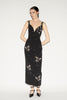 BRANDY DRESS BLACK EMBELLISHED CREPE