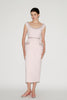 DANNA DRESS PINK EMBELLISHED CREPE