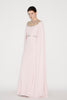 KYLIE GOWN PINK EMBELLISHED CREPE JERSEY
