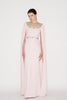 KYLIE GOWN PINK EMBELLISHED CREPE JERSEY