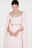 KYLIE GOWN PINK EMBELLISHED CREPE JERSEY