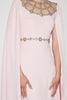 KYLIE GOWN PINK EMBELLISHED CREPE JERSEY