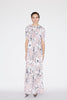 BEATRIX GOWN PALE PINK FLORAL PRINTED CHIFFON