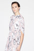 BEATRIX GOWN PALE PINK FLORAL PRINTED CHIFFON