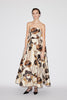 CHERYL MIDI DRESS IVORY GOLD JAQUARD
