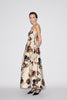 CHERYL MIDI DRESS IVORY GOLD JAQUARD