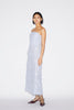 TIA DRESS DUSTY BLUE LACE