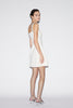 EILEEN SHORT DRESS WHITE EMBELLISHED CREPE
