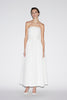 CHERYL MIDI DRESS WHITE JAQUARD