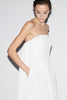 CHERYL MIDI DRESS WHITE JAQUARD