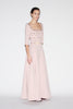 DALIAH GOWN PALE PINK EMBELLISHED CREPE