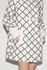 ELARA COAT WHITE AND BLACK EMBROIDERED TWEED