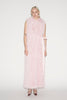 NOELLA COAT FAUX FUR AND FEATHERS PALE PINK