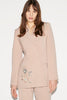 ATLAS JACKET CAMEL EMBROIDERED CREPE