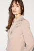 ATLAS JACKET CAMEL EMBROIDERED CREPE