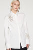 BENEDICT SHIRT WHITE EMBROIDERED COTTON