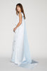 AMORET GOWN ICE BLUE EMBRODIERED DUCHESSE