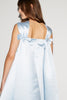 AMORET GOWN ICE BLUE EMBRODIERED DUCHESSE