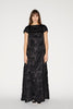RANIA GOWN BLACK CUTWORK DUCHESSE
